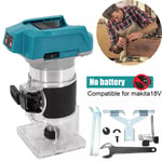 Cordless Brushless Trimmer Woodworking Compact Router For Makita 18V Battery