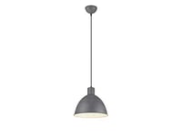 meineWunschleuchte lampe pendante en look industriel avec abat-jour en métal Ø 30cm en béton/gris et intérieur blanc, SP1006130G, abat-jour en métal gris béton