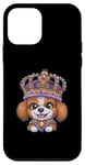 Coque pour iPhone 12 mini Chien Royal Kaawii avec couronne