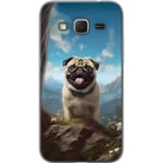 Mobilskal till Samsung Galaxy Core Prime med Glad Hund motiv