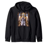 Cute Lhasa Apso Shih Tzu Havanese Bolonka Dog as King Zip Hoodie