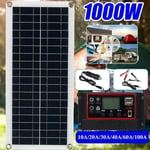 Kit de panneau solaire 1000w 20a 12v contrôleur de chargeur de batterie caravane bateau extérieur break