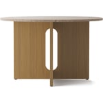 Androgyne Dining Table Ø120, Natural Oak / Sand