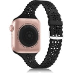 Silikonarmband i spets kompatibelt med Apple Watch Band 38 mm 40 mm 41