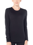 Icebreaker Women's Merino 200 Oasis Long Sleeve Base Layer Top, Midnight Navy-423