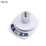 HIGHKAS Digital Pocket Scale 1Kg/0.1G 3Kg/0.1G/0.5G 7Kg/1G Digital Scale LCD Kitchen High Precision Portable Electronic Scales Multifunction Food Scale-1Kg-0.1G 1125 (Color : 1kg0.1g)