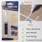 Tile Grout Pen Whitening Anti Mould Refresher White Restore Kitchen Bathroom DIY