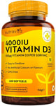 Vitamin D 4000 iu - 400 High Strength Easy to Swallow Premium Softgels -...