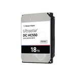 WD Ultrastar DC HC550 WUH721818AL5204 - hårddisk - 18 TB - SAS 12Gb/s