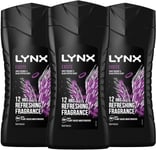 Lynx Shower Gel Excite Crisp Coconut & Black Pepper Men 225ml x 3