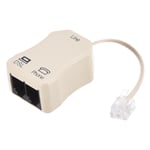 In-Line DSL Splitter Filter 6P2C 2Way Phone Line Splitter for Telephone