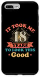 Coque pour iPhone 7 Plus/8 Plus Live Legend 18th years Vintage Birthday Party Celebration