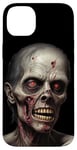 Coque pour iPhone 14 Plus Zombie horreur costume Halloween sanglant effrayant