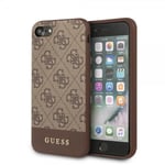 Guess iPhone 7/8/SE Kuori Stripe Cover Ruskea