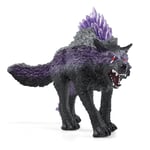 SCHLEICH Eldrador Creatures Shadow Wolf Toy Figure, Grey/Purple (42554)