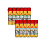 Lot de 12 mousses expansives tout en un manuelles Sika Sika Boom 128 - 500ml - Blanc