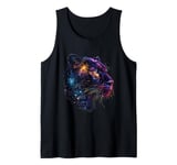 Panther Colourful Artwork Portrait Nature Panther Lover Tank Top