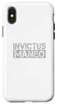 Coque pour iPhone X/XS Invictus Maneo - signifiant en latin « I Remain Unvainquished »