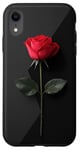 Coque pour iPhone XR Rose Minimalisme Géométrique Art Floral