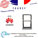 Originale Tiroir Sim Noir Pour Huawei P Smart S