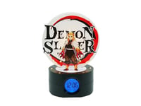 TEKNOFUN - Licence Officiel Demon Slayer - Réveil Lumineux RENGOKU 20 cm - 2 Modes d'éclairage - Fonctionne avec 3 x AAA/CâbleUSB - Reveil Lumineux - 811753