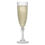 Champagneglas Crystal Effect i plast