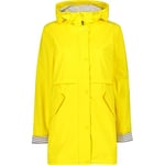 CMP - Veste femme à capuche fixe, Jaune, XS