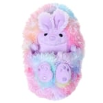 Curlimals Rainbow Bunny called Bo, Cute Interactive Rabbit Teddy Bear, Sensory Toys for Kids, Responds to Touch: Talks, Makes Noises, Curls Into a Ball!