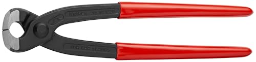 Knipex Pince pour collier de serrage à oreille noire atramentisée, gainées en plastique 220 mm 10 98 I220