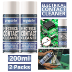 2X Electric Contact Cleaner Cleaning Spray Removes Greass Oil Dirt 200ml