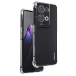 Oppo Reno 8 Pro 5G Case Flexible Silicone Shock-proof Corners Transparent