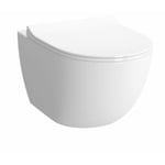 Cuvette de toilette - VITRA - SENTO RIM-EX - Blanc - A poser au sol - Sortie horizontale