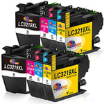 Clorisun LC3219XL LC3217 Cartouche d'encre Compatible pour Brother LC3217 LC 3219XL pour Brother MFC-J6930DW MFC-J5330DW MFC-J5730DW MFC-J6530DW MFC-J5335DW MFC-J5930DW MFC-6935DW(8 Pack)