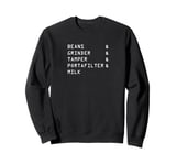 Barista Coffee Espresso Cappuccino Coffee Machine Sweatshirt