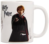 Harry Potter Ceramic Mug with Photograph of Ron Weasley and Hogwarts Crest in Presentation Box - Official Merchandise