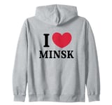 I Love Minsk Zip Hoodie