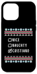 Coque pour iPhone 12 Pro Max Gentil Coquin Noël Cristiano Pull Moche