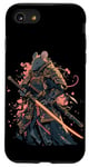 iPhone SE (2020) / 7 / 8 Samurai Mouse Japanese Warrior with Katana Sword Case