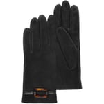 Gants Isotoner  Gants Femme cuir de chèvre velours Noir