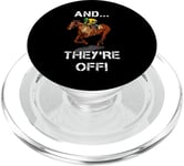 And They're Off Horse Racing Games Funny Sports Fan Gift PopSockets PopGrip for MagSafe