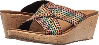 Skechers Women's Beverlee-Delighted Slide Sandal, Multi, 2 UK