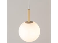 Sigma Gold Gama Milky Sphere Pendellampa Över Matbord