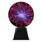 Boule de plasma de 8 pouces, boule d'électricité statique, boule de plasma sensible au son tactile, prise usb pour fête, décoration scientifique de