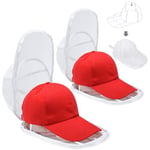 ZDDGNN Lave Chapeaux de Baseball, Support Pliable pour Casquette, Cage de Nettoyage des Casquette pour Machine à Laver ou Lave-Vaisselle,2 pièce (Bianco)