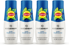 Sodastream 4 Bouteilles De 440 Ml Concentré Liquide Lipton Ice Tea Goût Citron