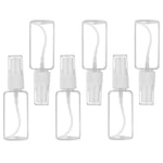 Plast tom sprayflaska, fin dimsprayflaskor för eteriska oljor, parfymer, resor, 6-pack