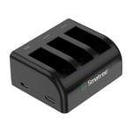 Smatree Triple Channel Battery Charger Compatible with GoPro HERO 10/9 Black