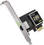 Linux Carte Reseau 2,5GBase-T PCIe PCI Express Gigabit Ethernet Cartes Réseaux RJ45 Port pour PC Compatible avec Ubuntu, Fedora, Debian, Mint, ArchLinux, Kali Linux Manjaro, Protection à vie