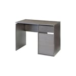 TOPKIT | Bureau Burgos 5210| Petite table d'ordinateur Bureau avec tiroir et porte | wengé