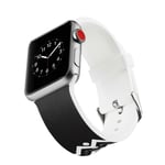 Apple Watch Series 4 40mm kuviollinen joustava silikooni muovinen kellon vaihto ranneke - Tvilli Monivärinen